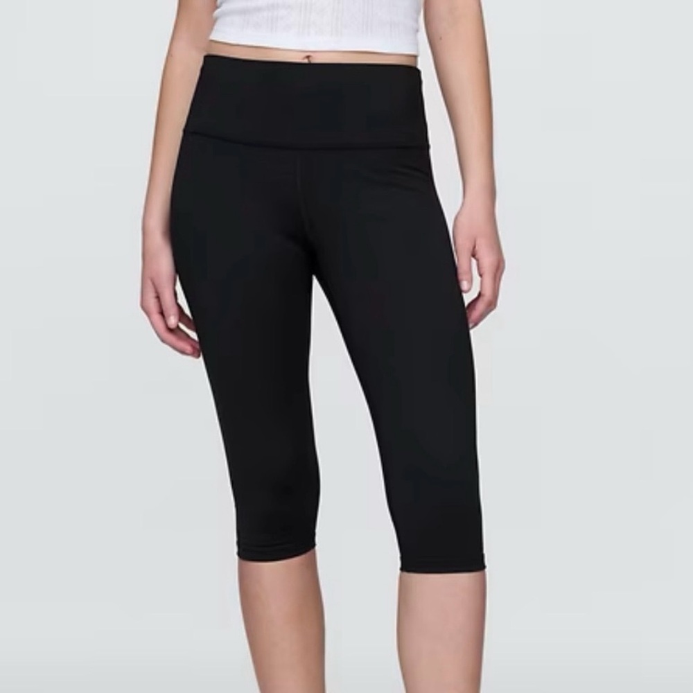 Gap Fit Black High Rise Power Crop Leggings Size M